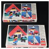 (2) 1974 Lego Sets #105 Universal Building Series