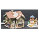 (2) Dept 56 Villages Alpine Sport Laden 1993...