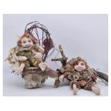 (2) Gail Lackey Fairy Dolls