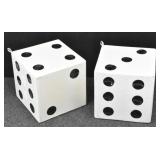 Jumbo 8"  Wooden Decor Pair of Dice