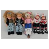 (5) Ty Teenie Beanie Boppers Dolls from 2002