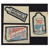 (3) Wacky Packages Stickers: Shedd