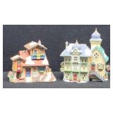 (2) Dept 56 Alpine Series Villages...