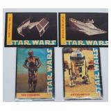 (4) 1977 Star Wars Wonder Bread Trading Cards