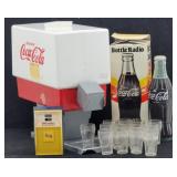 Coca-Cola Soda Fountain Toy w/ Glasses, PLUS