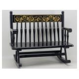 American Classics Spindle Back Rocking Doll Bench