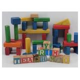 Playskool Wooden Building Blocks 1950-60