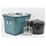 Water Bath Canner & Canning Jars