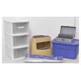 Step Stool, 3 Drawer Plastic Organizer, Tote, ...