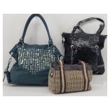 (3) Handbag / Purses: Iman, Tommy Hilfiger