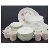 Corelle Dishes: Chutney, Green Rim, White