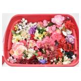 Silk Flower Stems / Bushes Multi-Color in Tote