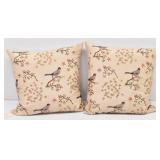 (2) Birds & Branches Decor Throw Pillows
