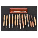 (11) Custom Crafted Pens + Parts