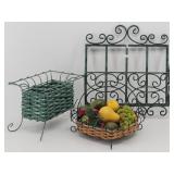 Kitchen Decor: Wall Mount Decorative Metal Rack