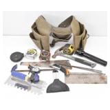 Tool Belt & Tools: Klein & Stanley Tape Measures +