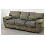 Man Cave/Garage Well-Worn Microfiber Sofa Couch