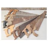 (7) Vtg Hand Saws