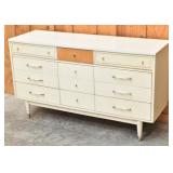 9-Drawer Mid-Century Modern Dresser Credenza