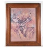 THE SILENT BUCK Framed Print by K. Maroon