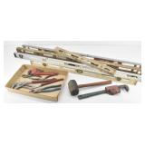 Tools: Mallet, Pipe Wrenches, Various Pliers ...