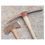Pickaxe & Double Bit Axe