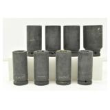 (8pc) 1/2" Drive Impact Socket Set 6 Point