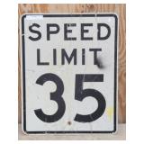 SPEED LIMIT 35 Sign 24" x 30"