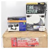 Swing Back Trailer Jack, Tire Cover, Door Sport +
