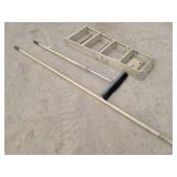 Step Ladder, Push Broom & Extension Pole