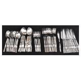 (61pc) Hampton Silversmiths Flatware Wavy Handle