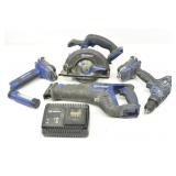 Kobalt 18 Volt Set, Saw, Drill, Light, Sawzall &..