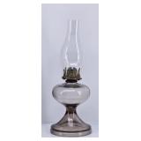 Antique Glass Kerosene Lamp 17" Tall