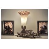 Tulip Table Lamp & Vintage Silhouette Pictures