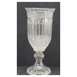 Beautiful Crystal Urn Pedestal Vase Heavy