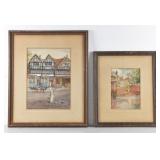(2) 19th C.Original English Watercolors