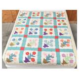 Vintage Quilt: Flower Pot Design
