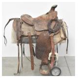 Rowell Saddle Co. Western Saddle, Pads, Stand