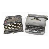 (2) Remington Typewriters: Remington Portable &...