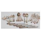 25 pc Wallace ULTRA Wheat Stalk 1934 Flatware