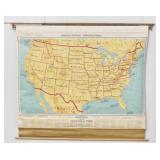 1959 Denoyer-Geppert Simplified Series USA Map