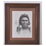 "Chief Joseph" by Robert Katona Ltlhographic Print