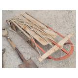 Antique Sled & Antique Shovels