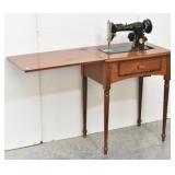 Singer Sewing Machine w/ Cabinet Vintage