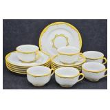 Yellow Sun Japan Dessert Set for 6