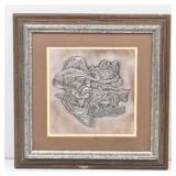 Silver Wall Sculpture THE RANGE RIDER 1976