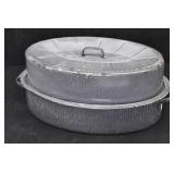 Nesco Graniteware Enamel Roasting Pan
