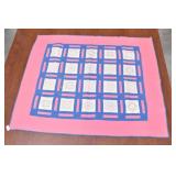 Vintage Hand Made - Embroidered Baby Quilt