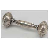 WEB Sterling Silver Baby Rattle - 22.2 g