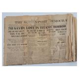 April 19, 1912 TITANIC Newspaper
